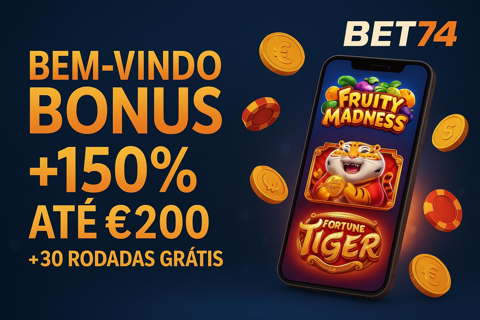 Criar uma nova Conta no plataforma BET74