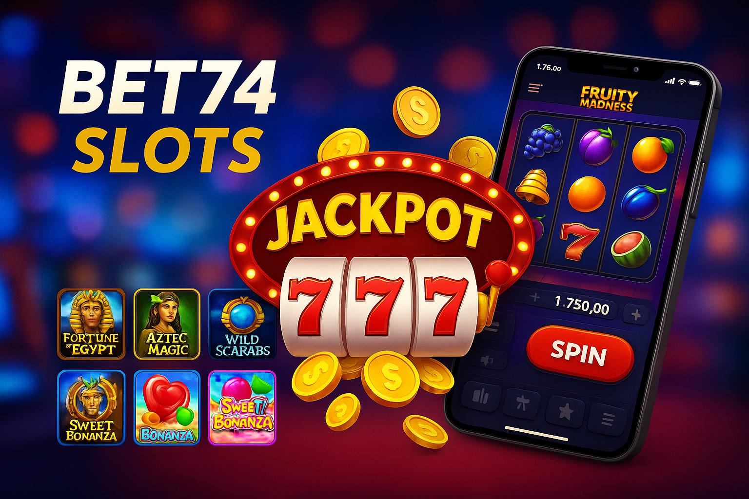 Explore o mundo das slot machines no BET74 Casino